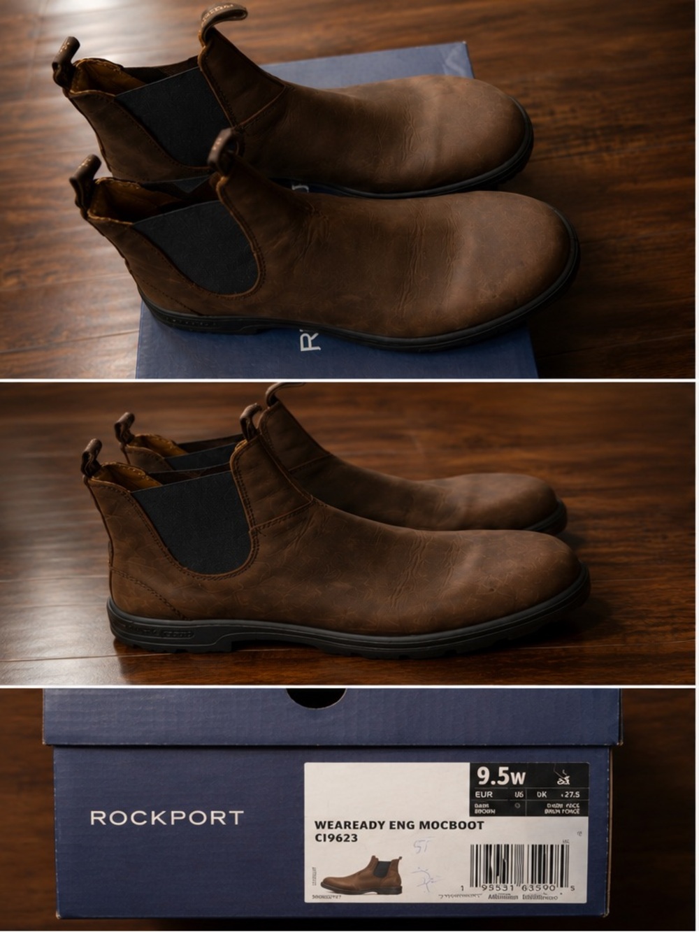 Rockport Chukka Boots in Brown with Black Sole